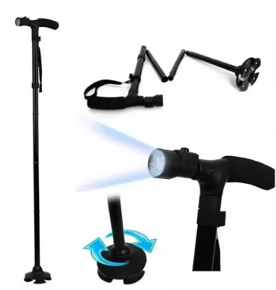 Miniatura 3 de Baston Trusty Cane Plegable Con Linterna